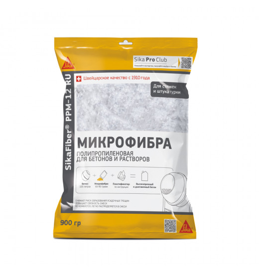 Полипропиленовая фибра для бетонов и растворов SikaFiber® PPM-12 RU