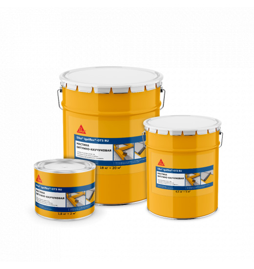 Однокомпанентная битумно-каучуковая мастика Sika® Igolflex®-073 RU