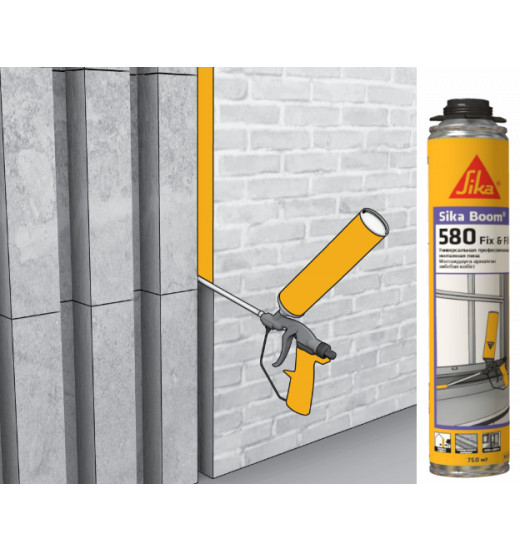 Универсальная профессиональная монтажная пена Sika Boom®-580 Fix & Fill