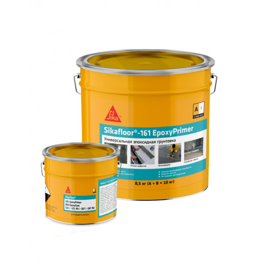 Двухкомпанентная эпоксидная грунтовка, выравнивающий раствор, промежуточная выравнивающая стяжка Sikafloor®-161 EpoxyPrimer