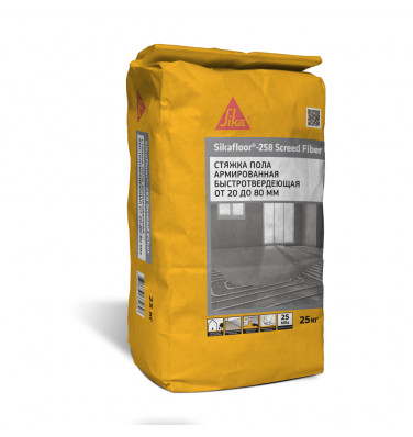 Стяжка для пола быстротвердеющая армированная Sikafloor®-258 Screed Fiber