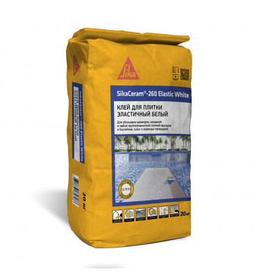 Клей белый эластичный SikaCeram®-260 Elastic White